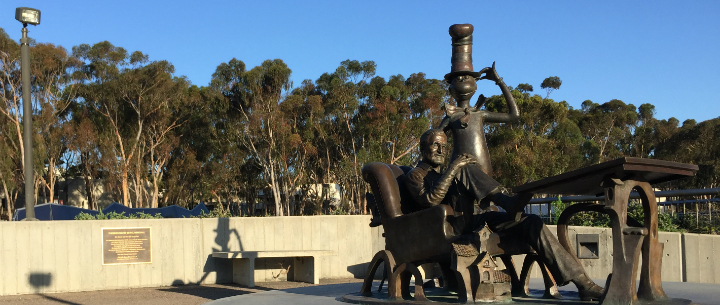 5 of 5, Gisel Statue at UCSD Library