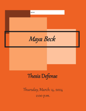 Maya Beck Thesis Defense
