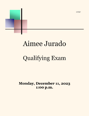 Aimee Jurado Qualifying Exam