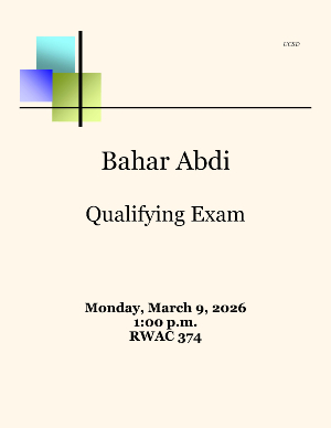 Bahar Abdi Qualifying Exam