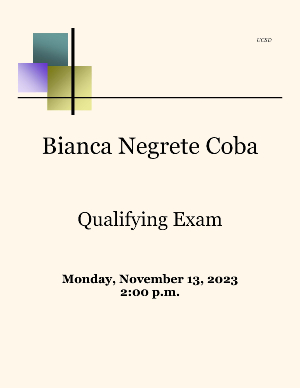 Bianca Negrete Coba Qualifying Exam