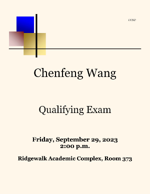 Chenfeng Wang Qualifying Exam