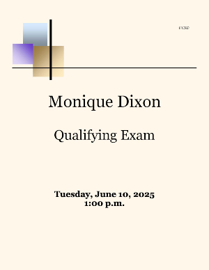 Monique Dixon Qualifying Exam