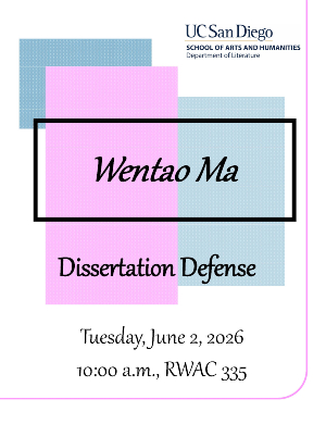 Wentao Ma Dissertation Defense