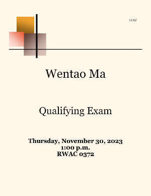 Wentao Ma Qualifying Exam