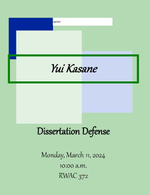 Yui Kasane Dissertation Defense