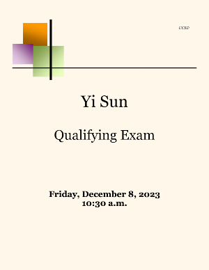Yi Sun Qualifying Exam