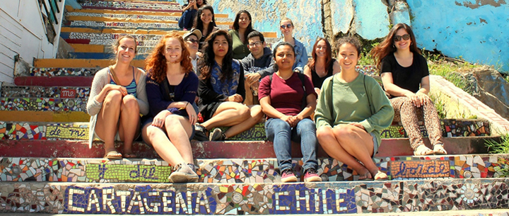 Students studying abroad in Chile